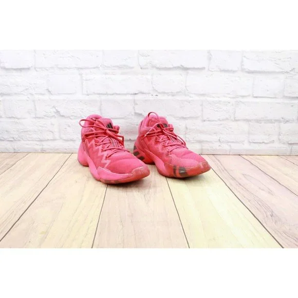 Adidas D.O.N Issue #2 Power Pink Mesh Lace Up Basketball Sneakers Shoes 5.5 - Picture 3 of 9